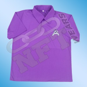 Purple Polo Shirt with Shorts